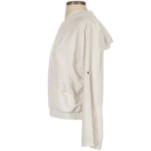 Lucky in Love White Windbreaker‎ Jacket Lightweight Athletic Tennis Golf S/M thumbnail 5