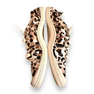 Time & Tru Leopard Print Scrunch Back Slip‎ On Memory Foam Sneakers Sz 7.5 thumbnail 3