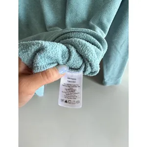 Eddie Bauer Womens Fleece Pullover Quarter Zip Light Blue Heather S‎ thumbnail 4