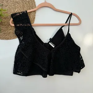 Topshop Women Embroidered‎ Tops, Black Size 4 thumbnail 5