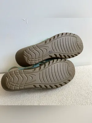 Skechers Suede Wedge Sandals Memory Foam Mint 7.5 Parallel Stylin thumbnail 5