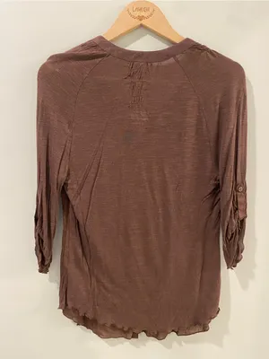 Nine West Vintage America Collection Button-Front Top with Gold Sequins thumbnail 4
