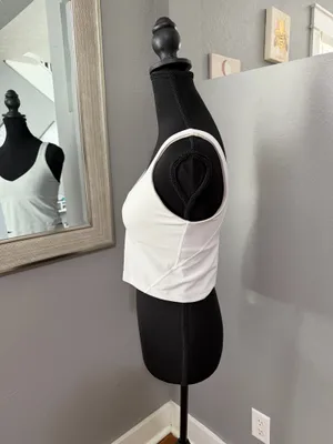 Lululemon Align Tank Top White Yoga Athletic Running Crop Light Support Size 6 thumbnail 3