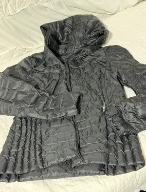 HEAT Quilted Puffer Jacket Black Hooded Full Zip Lightweight Womens S fair‎ thumbnail 1