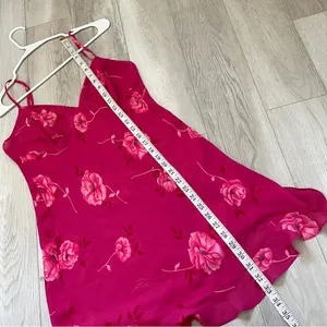 Y2K Slip Dress floral sheer mini avon intimates womens Pink (small) babydoll thumbnail 5