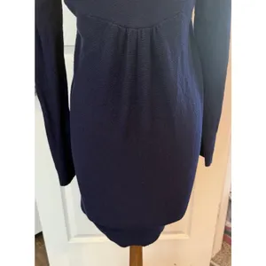 Lilly Pulitzer Cardigan Sz Small Navy Blue Shawl Collar Long Open‎ Front Casual thumbnail 5