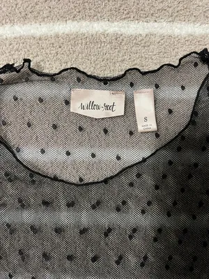 Willow + Root Black Sheer Shirt thumbnail 2