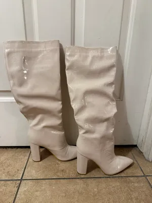 Cream Boots Tan Size 7 thumbnail 5