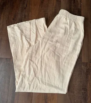 Double Zero Cream Wide Leg Pants thumbnail 1