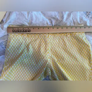 J. Crew Yellow White City‎ Fit Stretch Cropped Pant Womens size 6 thumbnail 10
