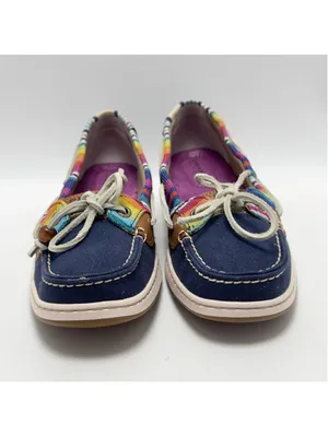 Sperry Top-Sider Women's Angelfish Navy/Serape Boat Shoes Size 8M thumbnail 8