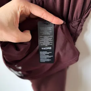 Anthropologie Brown Ruched Mock-Neck Knit Asymmetrical Dress Women's Small NWT thumbnail 6