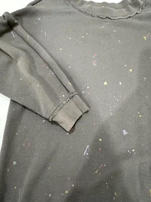 Free People FP Movement Grey Splatter Paint Sweatshirt thumbnail 6