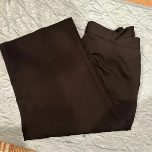 Asos Dress Pants Women's Black Wide Leg size 14 thumbnail 4