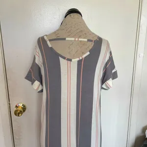 Lularoe Womens Dress Small Maxi Macy Striped Casual Modern Trendy Retro Spring thumbnail 6