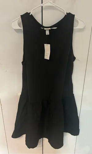 a new day Black Sleeveless Drop-Waist Midi Dress thumbnail 1