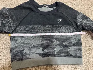 Gymshark Adapt Ombre Seamless Long Sleeve Crop Top size XS thumbnail 5