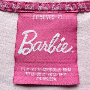 🔃Barbie Logo Pink Short Sleeve Tee Shirt thumbnail 6