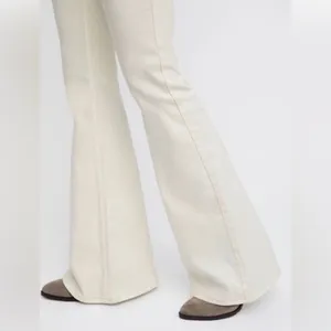 NWT Free People Penny Pull on Flare Jeans ~ White~ size 32 🤍 thumbnail 8