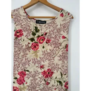 Vintage Sag Harbor Maxi Dress 12 Floral Tie Back Cottagecore 90s Modest Flowy thumbnail 2
