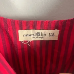 Natural life red and pink midi striped dress size l/xl thumbnail 3