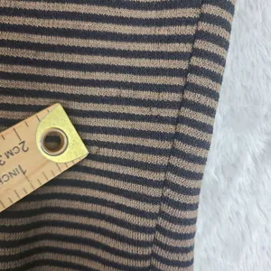 Pom Pom Frank Owen Vintage Sweater Wool Leather Batwing Sleeve‎ Brown Black Sz S thumbnail 10