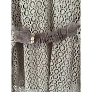 Free People New Romantics Open Crochet Fringe Top Size Small thumbnail 7