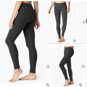 Beyond Yoga Black Charcoal Space Dye Leggings Essential Long Leggings Grey‎ Gray thumbnail 2