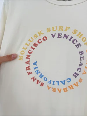 MOLLUSK Surf Shop California Graphic Tee Cream M thumbnail 2
