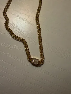 Uncommon James Gold Chain Necklace with Clear Stone Accent thumbnail 2