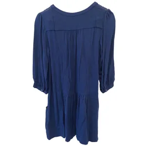 Anthropologie Dubois‎ Embroidered Tunic Dress Navy Size 8 EUC thumbnail 6