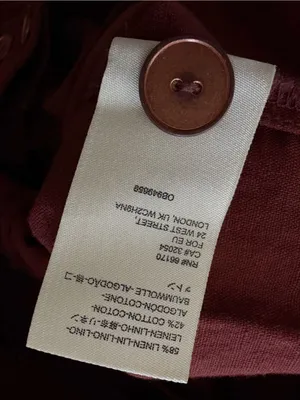 Anthropologie Wide Leg High Waist Linen Pant Button Leg Detail Size 4 thumbnail 8