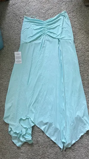 Sasha Therese Light Blue Maxi Skirt thumbnail 3