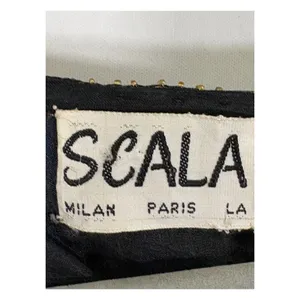 Vintage Scala Silk Sequin Butterfly Blouse Size Medium thumbnail 9