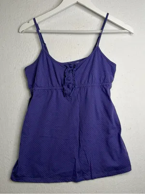 Vintage Y2K Style Polka Dot Babydoll Tank Top thumbnail 1