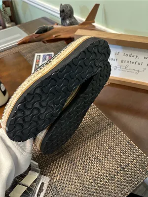 Coach Black Espadrille Slip-On Flats thumbnail 2