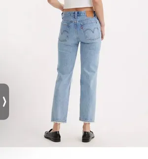 Levi’s wedgie straight leg rawhem button fly ankle jeans 25 thumbnail 5