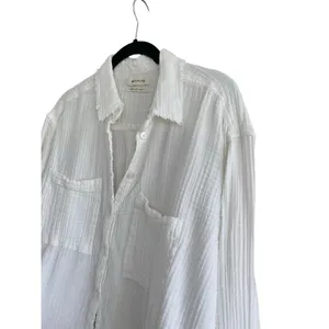 Urban Outfitters Gauzy Button Down Top White Size Medium thumbnail 2