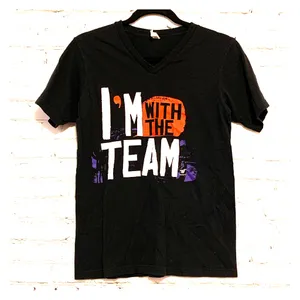 🇺🇸 Varsity‎ Brand Team Cheer V Neck Tee Shirt thumbnail 1
