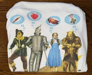 Vintage Women’s Wizard Of Oz Long Sleeve T shirt tee Warner Bros 1998 Sz M thumbnail 2