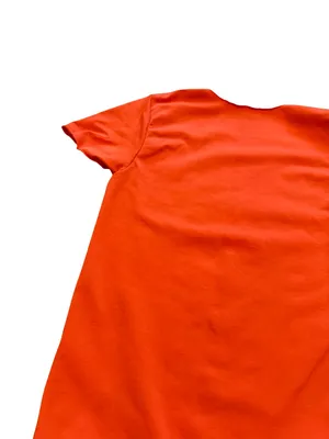 Skims Seamless Sculpt Thong Short Sleeve Bodysuit Bright Orange Size Small Med thumbnail 8