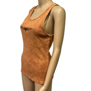 Harley Davidson Motorcycles Cotton Mother Road Tank Top Orange Stone Washed XL thumbnail 5