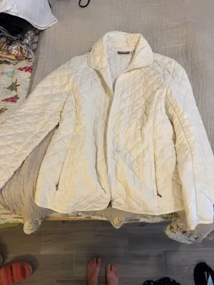 Croft & Barrow cream tuft jacket M thumbnail 3