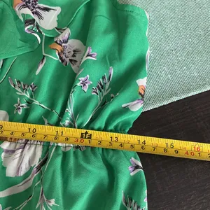 Maurices Floral Midi Dress Green Ruffle V-Neck Size M thumbnail 8