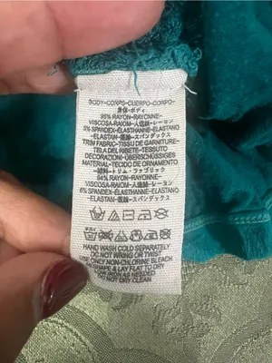 We The Free Teal Layered V-Neck Long Sleeve Top thumbnail 5