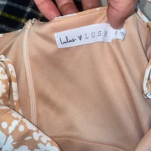 Lulus Timeless Touch Peach Floral Print A-Line Midi Dress Size Small thumbnail 10