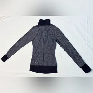 Vintage Runderful 1/2 Zip - Mini Check Pique Heathered Black/Black - 2 thumbnail 12
