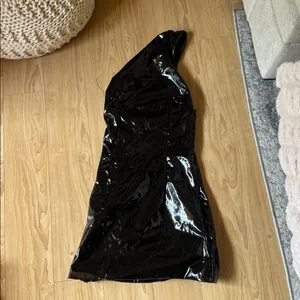 OUTCAST GLACÉ MINI DRESS Black thumbnail 4