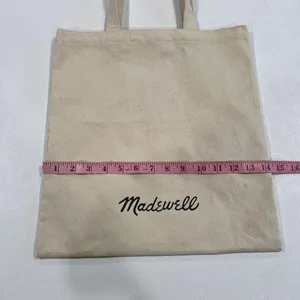 Madewell Canvas Tote Bag Cream Logo Reusable Shopping Bag thumbnail 3