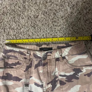 Forever 21 Pink‎ Camo Cargo Pants Womens Small High Rise Wide Leg Utility Y2K thumbnail 6